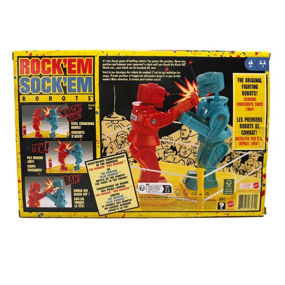 RockEm SockEm Robots Boxing Game Classic Toy 2021 with Instructions Tested Works - Picture 8 of 9